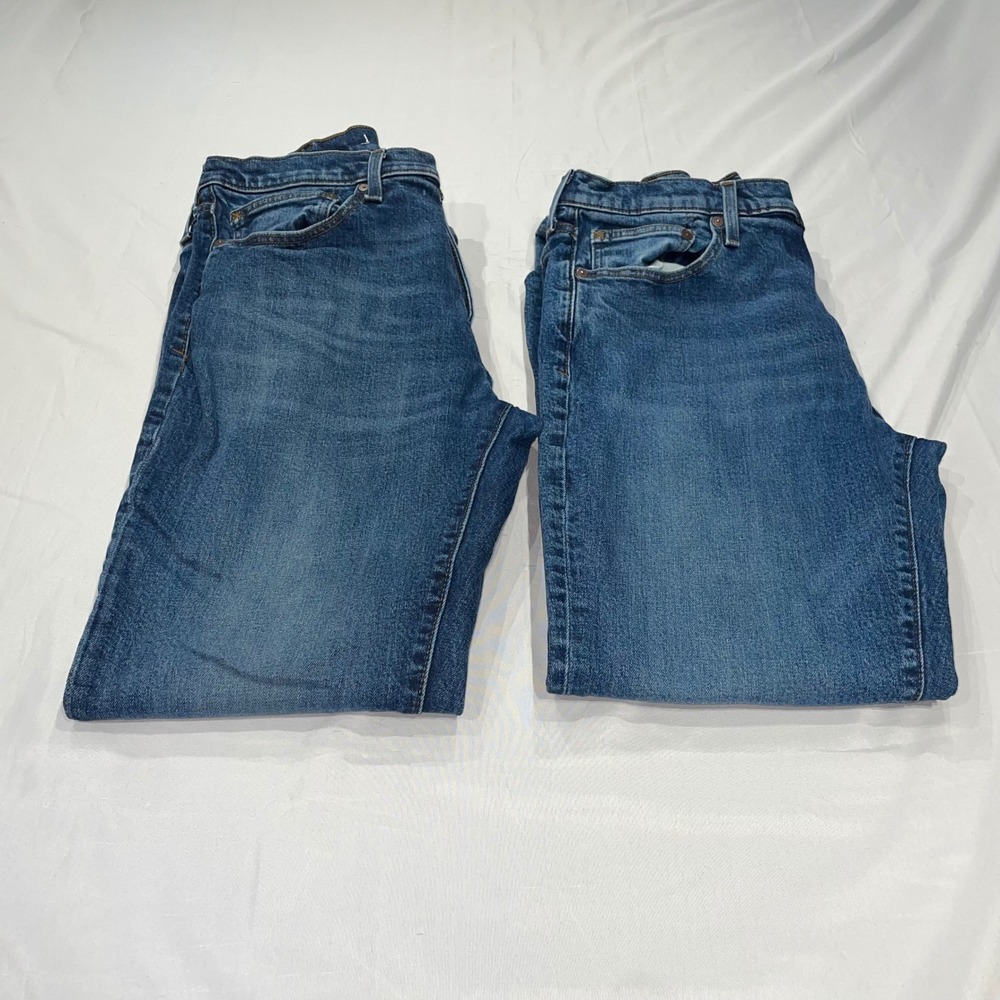 Lands End x Blake Shelton Mens Straight Leg Jeans Blue Denim 36 & 35x30 Stretch